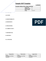 Sample SOP Template PDF