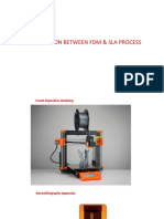 Comparision Between FDM & Sla Process