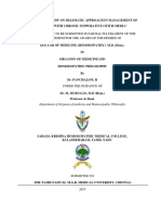 A Dissertation To Be Submitted in Partial Fulfillment of The Requirementfor The Award of The Degree of