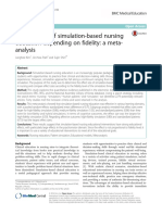 Effectiveness of Simulation-Based Nursing Education Depending On Fidelity: A Meta-Analysis