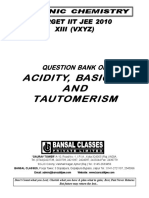 Acidity, Basicity and Tautomerism