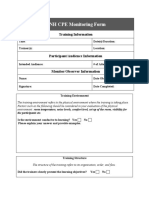 UNH CPE Monitoring Form