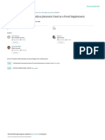 Fatty Acid Profile of Spirulina Platensis Used As