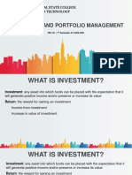 Investment and Portfolio Chapter 1