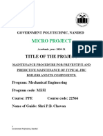 Micro Project: Title of The Project