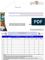 External & Internal Communication: Standard Operating Procedure