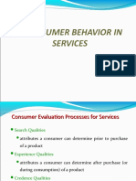 Module 3 - Consumer Behavious in Services