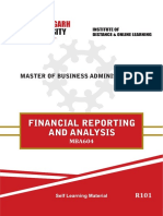 MBA604 - Financial Reporting and Analysis