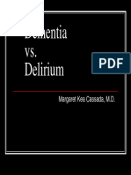 Dementia Vs Delirium