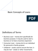 Basic Concepts of Loans