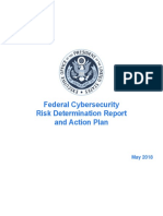 Federal Cybersecurity Risk Determination Report and Action Plan