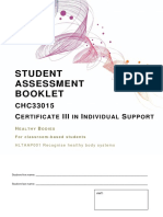 Student Assessment Booklet: CHC33015 C III I S