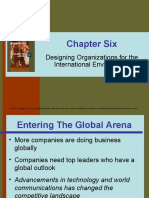 Chapter Six: Designing Organizations For The International Environment