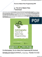 Free Batchography: The Art of Batch Files Programming PDF Download