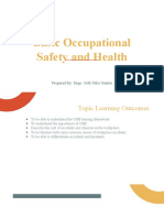 Basic Occupational Safety and Health: Prepared By: Engr. Orik Niko Santos