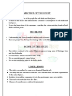 A Comparative Study On Consumption Patterns of Soft Drinks and Fruit Juices