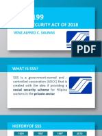 Social Security Act of 2018: Venz Alfred C. Salinas