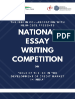 NLIU IBBI Essay Competition Brochure