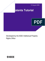 IEEE Patents Tutorial: Developed by The IEEE Intellectual Property Rights Office