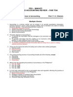 TOA Quizzer 1 Overview of Accounting Answer Key