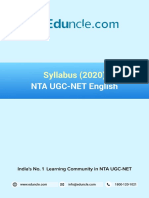 UGC NET Paper 2 English Syllabus