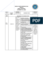 Weekly Home Learning Plan