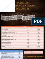 Exercise 7 (Finding Unknown Balances)