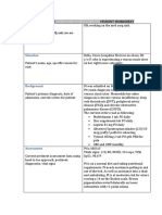 Vsim Isbar Activity Student Worksheet: Your Name, Position (RN), Unit You Are Working On