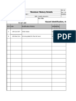 Revision History Details: Hazard Identification, Risk Assessment and Determining Control