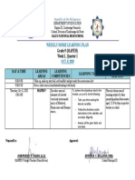 Weekly Home Learning Plan: Grade 9 (MAPEH) Week 1, Quarter 1