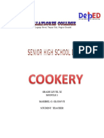 MODULE 1 Cookery