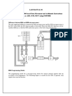 Lab Manual 02 Implementation of 8086 Based Data Movement and Arithmetic Instructions Such As ADD, SUB, MOV Using EMU8086