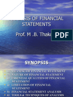 TOPIC 4 - Financial Statement Analysis