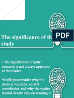 The Significance of The Study