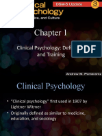 Clinical Psychology: Definition and Training