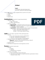 Macromolecules Worksheet