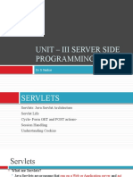 Unit - Iii Server Side Programming: DR S Sankar