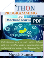 Python Programming and Maching Learning 2 in 1 B08Y5DPX32