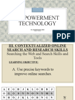 Contextualized Online Search and Research Skills