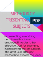 Methods of Presenting Art Subject