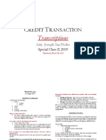 Redit Ransaction: Transcriptions