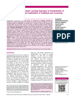 Improving Nursing Students' Learning Outcomes in Fundamentals of Nursing Course Through Combination of Traditional and E-Learning Methods.