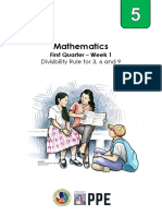 Mathematics: Divisibility Rule For 3, 6 and 9