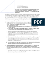 ECON 550: Econometrics Exercise 5 - Panel Estimation: V - Shall. Estimate The Following Three Specifications