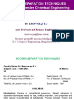 Modern Separation Process