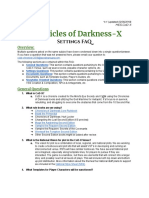 Chronicles of Darkness X (CoD-X) Setting FAQ 1