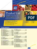 BFP Product List 2011