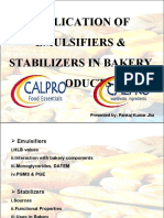 Application of Emulifiers & Stabilizers in Bakery Products