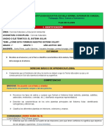 C. NATURALES Sistema Solar Plan de Clases para MEF