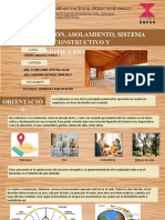 Entrega de Orientación, Asolamiento, Sistemas Constructivos y Domotica